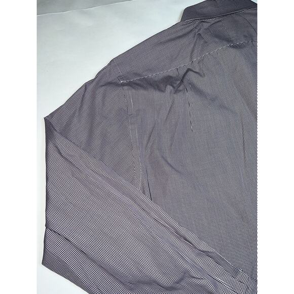 Charles Tyrwhitt Shirt Size 16.5/34 Burgundy Check Jermyn Street London Slim - Picture 13 of 16